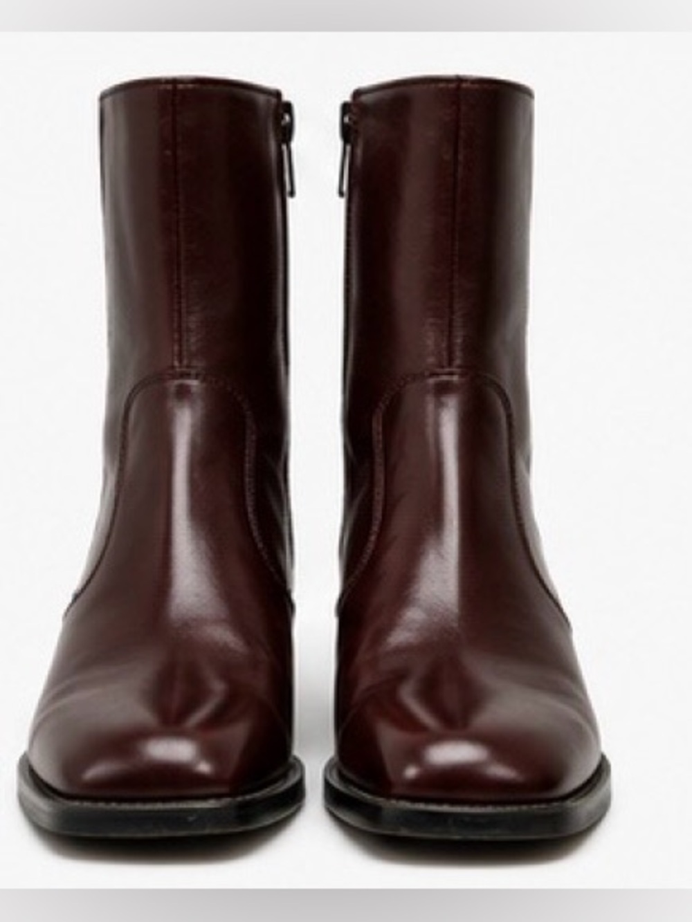 Italian leather boots Tirrenia Brown Minimalist Ankle Boots Quiet Luxury Booties